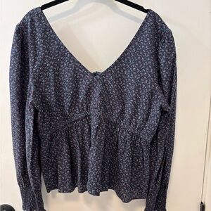 Madewell Floral V-Neck Women's Top